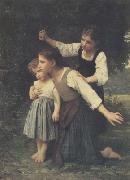 Adolphe William Bouguereau Dans le bois (mk26) oil painting on canvas